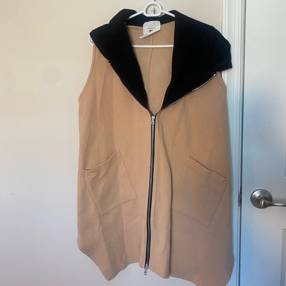 Italian Tan and Black Women's Vest